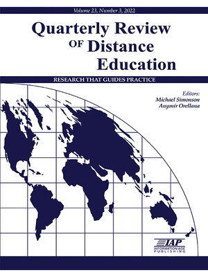 cover image of Quarterly Review of Distance Education, Volume 23, Number 3